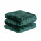 DREAMSCENE Luxus Kunstfell Nerz-Fleece Überwurf über Bett Weiche warme Decke für Sofa – Smaragdgrün, 125 x 150 cm