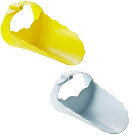 DOITOOL 2 Stück Kinder Kunststoff Wasserhahn Verlängerung Waschbecken Wasserhahn Griff Verlängerung Badewanne Auslauf Abdeckung Schutz für Babys Kinder Kleinkind (zufällige Farbe)