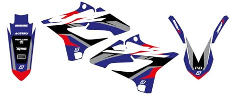 adesivi motocross Yamaha Yz 125 250 2015 2016 2017 2018 2019 2020 2021 in Crystall Blackbird