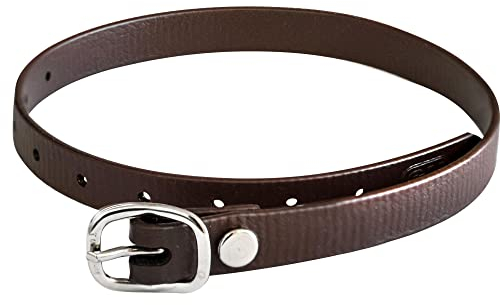 SPRENGER BioThane Sporenriemen, Edelstahl Rostfrei – 45 cm, braun