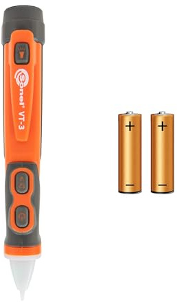 Sonel VT-3 Spannungsprüfer 12–1000 V AC, berührungslos, LED- & Tonsignal, IP67, integrierte LED-Taschenlampe, CAT IV 1000 V, kompakt & robust