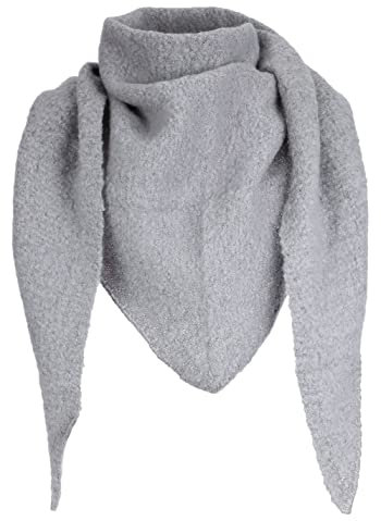 irisaa Damen Schal XXL, weiche flauschige dreieckstuch, Deckenschal Herbst Winter Dreieck Halstuch für Frauen und Mädchen, Lang Kuschelig 190 * 80cm, Schal Farben 2020:Anthrazit