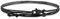 Nato Cuff - Bracelet Wrap double tour Nylon - Fait Main en France - Ajustable- Bijou Homme ou Femme (Noir/Black)