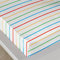 Bedlam - Regenbogen gestreiftes Bettlaken – Spannbettlaken für Einzelbett (190 x 90 x 28 cm) – Regenbogen-Bettwäsche – Mehrfarbig gestreiftes Bettlaken in Weiß – Einzel-Spannbetttuch mit Streifen –