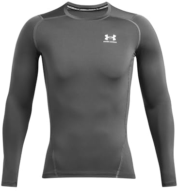 Under Armour Baselayer HG Comp Longlseeve Underwear Longseeve grauweiss, 3XL-T Herren