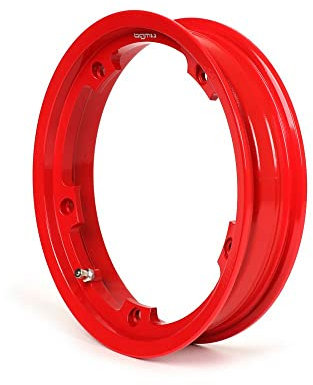 BGM Felge rot schlauchlos 2.10-10 Zoll Aluminium kompatibel für Vespa Smallframe V50, 50N, Special, PV, ET3, PK50-125 (S/XL/XL2), Largeframe PX, T5, Sprint, Rally, GT/GTR