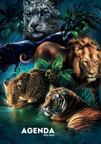 Agenda scolaire 2023 2024: Zoo pour étudiants - Tigre Lion Animaux | Emploi du temps | Calendrier | Scolaire Pour Fille Garcon Collège, Lycée .