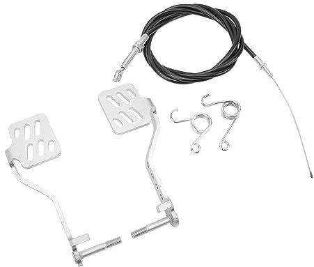 Bremspedal R¨¹ckholfeder, Rutschfest, Hochfest, 1 Paar Langlebige, Rostbest?ndige Stahl Bremsbeschleunigerpedale Flyer 196 Radio Kart Wagen