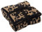 Kuscheldecke Superweiche Plüsch Decken mit Leopardenmuster Warm und Gemütlich Gestrickte Polyesterdecke Überwurf Wendbare Flauschig Decke für Couch Bett Sofa Reisen