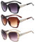 YFHUVB 3 Pcs Women Sunglasses, Women Large Sunglasses Vintage Fashion Ladies Sunglasses UV400 Oversized Sun Glasses Eyewear