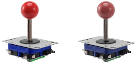 Plawee 2 Teiliges Spiel Joystick Klassisch Wettbewerb Stil 2/4/8 Weg, Wird für Arcade Spiele Verwendet