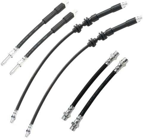 Anlseiod 6x für 1er E87 E81 E82 E88 Cabrio 3er E90 E91 E92 E93 Bremsschlauch BremsschläUche Set,Bremsleitung Bremsleitungen Bremssystem Gummischlauch Bremsrohr Replace 34306762838