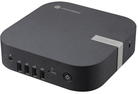 ASUS Chromebox 5a with Intel® Core™ i7-1355U Processor, 16GB DDR5 RAM, 256GB M.2 PCIe G4x4 NVMe SSD, Quad-Display, Wi-Fi 6E & Bluetooth, Gb LAN, USB-C, Chrome OS, VESA Mount
