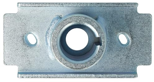 vhbw Messerhalter Ersatz für Hecht 26300244801 | 26300113301 für Rasenmäher - 10 x 5 x 3,6 cm Silber