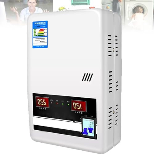 DPQYJPP Stabilizzatore di Tensione Automatico, Stabilizzatore di Tensione Monofase Domestico Ad Alta Precisione da 220 V, Stabilizzatore Ca Monofase per Computer, Frigoriferi,6800W