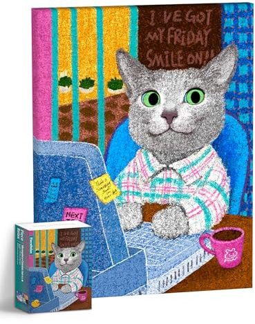 PieceRelax Canvas Wall Art Puzzles for Adults - New New_Friday Mood Unique Gift & Home Décor with Plastic Jigsaw Puzzle Artwork for Living Room Bedroom [HN1433]