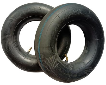 CERFFOOL Camera d'aria 13 x 5,00-6 per tosaerba, carriola, carrelli a mano, spazzaneve, ATV, Go Kart e altro ancora, con valvola piegata 500-6, camera d'aria di ricambio per accessori per tosaerba (2