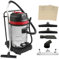 MAXBLAST Aspirateur Industriel 80L Eau et Poussière 5 Accessoires Nettoyage Commercial 3000W Moteur Triple Acier Inoxydable Filtre en Tissu Tuyau 1,5m Câble 9m sans/avec Sac 3 Sacs GRATUITS