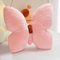 Umllpet Schmetterling Kissen Kuschelkissen Kinder, Schmetterlingsförmiges Wurfkissen, Schmetterling Plüsch Kissen, Kreative Flauschige Kissen, Schmetterlin Kissen Deko für Couch Wohnzimmer Bett(Rosa)