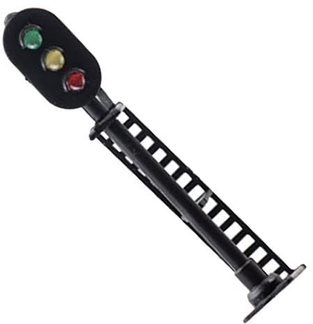 Tofficu Modellbahn Lichter Zug-ampeln Signal Spielzeugeisenbahnen Licht Trainieren Mini-ampeln Modellbausätze Messgerät Zug Zubehör Modelleisenbahn Model Railroad Zug Spuren Abs