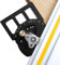 Sega circolare ad angolo regolabile con arresto rapido dell'angolo positivo da -60° a 60°, guida circolare ad angolo retto di 90 gradi, compatibile con Festool Makita Milwaukee