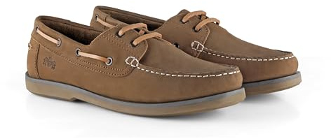 Catesby Hector Leather Lace Up Boat Shoes for Men