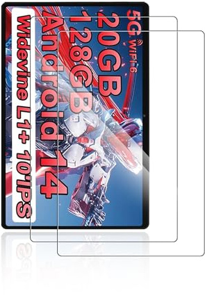 yystao 2 protectores de pantalla para tablet UJJ U6 de 10 pulgadas, cristal templado 9H, compatible con UJJ Tablet U6, resistente a los arañazos, sin huellas dactilares, sensible al tacto, alta