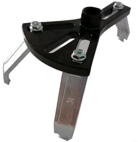 SageFurned Universaler Tankdeckel-Schlüssel Verstellbar 115-205mm für Mercedes für benz für bmw, 3-Backen Grip, 1 2 Zoll Vierkant, Leichtes Auto Reparatur