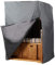 MR. DEKO® Schutzhülle Strandkorb Abdeckhaube Aero Protect dunkelgrau | Size L Größe 128 x 85 x 170 cm (BxTxH) | Strandkorbabdeckung für 2-Sitzer Strandkörbe atmungsaktiv & winterfest | Segeltuch Plane