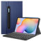 FINTIE Tastatur Hülle für Samsung Galaxy Tab S6 Lite 10,4 Zoll 2024/2022/2020 Tablet - Keyboard Cover mit Magnetisch Abnehmbarer Deutscher Bluetooth Tastatur, Marineblau