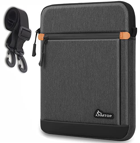 SIMTOP Tablet Schultertasche iPad Tasche 12,9 Zoll iPad Pro (5./4./3. Generation) 2021–2018 Tablet Sleeve Magic Keyboard und Smart Keyboard Folio oder Slim Folio Pro Hülle, (12,9 Zoll, Dunkelgrau)