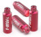 Volo Polar-X Bike Pegs BMX Zubehör 3/8 Zoll Solid Achsen Hintere Vordere Fußraste Straße Stunt Aluminiumlegierung Anti-Rutsch Leichtes Fahrrad Kinder Radfahren Roller (Rot 2 Paare)