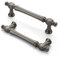 FURNIWARE 10 Stück Antiker Schrankgriffe,Antiquitäten Nickel Möbelgriff 96 mm Bohrlochabstand Schubladengriff, Schubladengriffe für Türen, Küchen, Truhen, Kommoden, Schränke