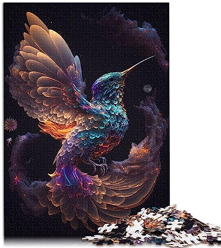 Puzzles für Erwachsene Puzzle Unendlicher Kolibri-Spaß Puzzles für Erwachsene 1000 Teile für Erwachsene und Kinder ab 12 Jahren Papppuzzles Tolles Geschenk für Erwachsene Größe: 26 x 38 cm