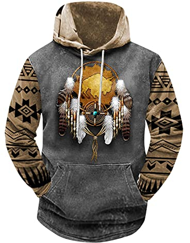 KONG JIMFAN Hoodies Herren Long Sleeve Sweatshirt Pullover Bedrucken Hoodies Herren Hoodie Pullover Mit Reißverschluss Hoodies Herren Hoodies Herren Oversize(Dark Gray,L)