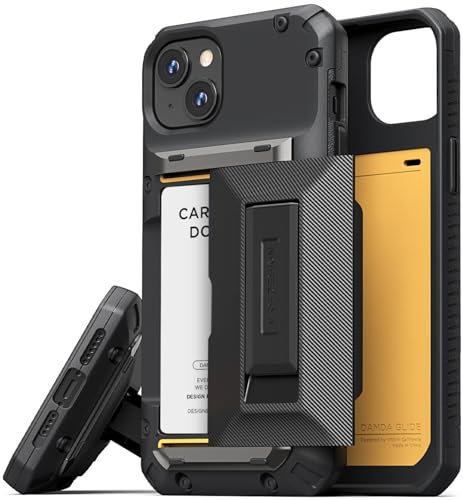VRS DESIGN Damda Glide Hybrid Handyhülle für iPhone 15 Plus (2023), funktionale stabile Hülle Kompatibel für iPhone 15 Plus (Mattschwarz)