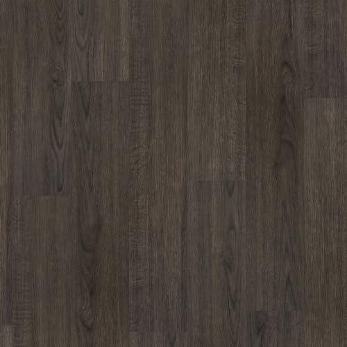 FLOREXP Vinyl-Bodenbelag – Linoleum-Bodenbelag mit Holz-Effekt,abziehen und aufkleben,Bodenfliesen,selbstklebend,2.0mm 1 Stück,wasserdicht, für Küche, Wohnzimmer- (Dunkel Braun Muster)