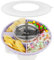 Snackteller mit Deckel für Stanley Cup 40oz/1,18L, NUR FÜR 40OZ, Snackschale kompatibel mit Stanley Quencher 40oz, Silikon Snack Tablett mit 4 Fächern, Snackring mit Abdeckung (Lila), KEINE BECHER