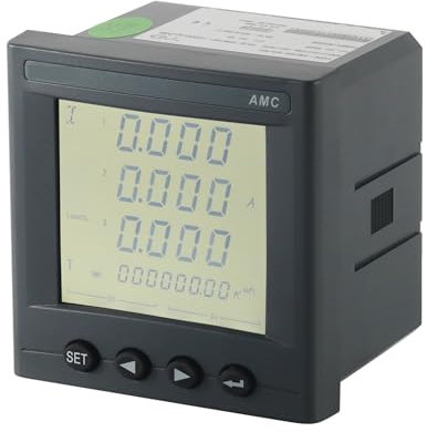 ISIRYK Compteur d'énergie Compteur de Panneau numérique Multifonction/Compteur de Panneau numérique Multifonction Onduleur solaire AMC96L-E4/KC