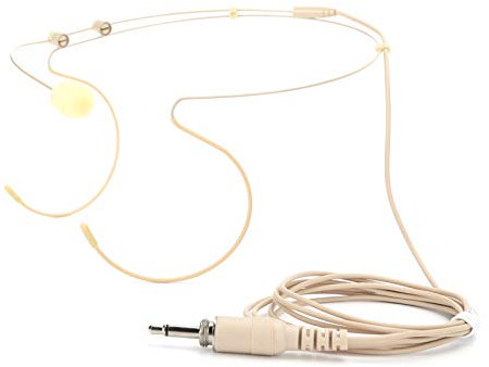 BONKZEBU Microfono Ad Archetto, Microfono Ad Archetto Doppio Sopra L'orecchio, Microfono con Vite di Bloccaggio a Vite Maschio, per sitemas Cordless con Trasmettitore da Cintura