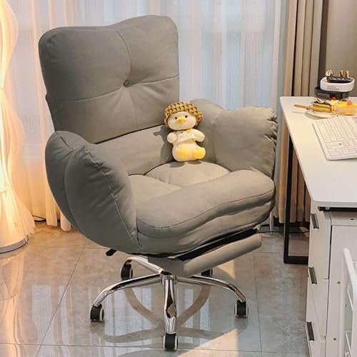 Lazy Sofa Gaming Chair Fauteuil de bureau Fauteuil inclinable pour la chambre à coucher,Fauteuil de bureau ergonomique Fauteuil élévateur Dossier inclinable Fauteuil de bureau à domicile Fauteuil d'