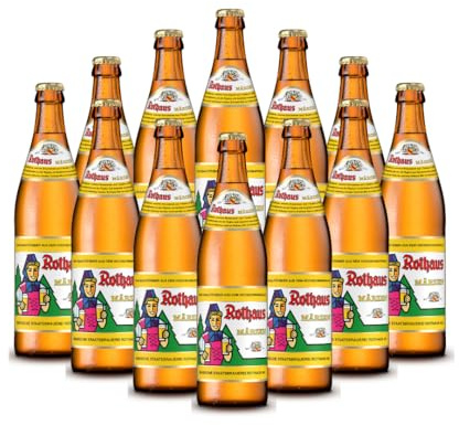 Rothaus Märzen – Traditional German Amber Lager | Smooth, Malty & Full-Bodied | 5.6% ABV | 500ml Bottles (12 Pack) – Classic Black Forest Märzen Beer for Autumn & Beyond