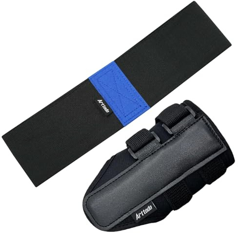 Arttodo Golf Training Kit with Arm Band & Wrist Strap, Golf Swing Training Aid to Correct Wrist Angle and Develop Muscle Memory for Beginner Golfers
