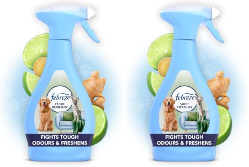 Febreze Fabric Freshener Spray Pet Fresh Scent 500ML, Fights Tough Odours Trapped In Fabrics And Leaves A Fresh Scent (Pack of 2)