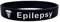 Butler & Grace Epilepsy Silikon Medizinische Armband. Epilepsie Notfall Armband fur Herren Damen Schwarz Weiss 8 zoll 202 mm (1 Band Only-Black)