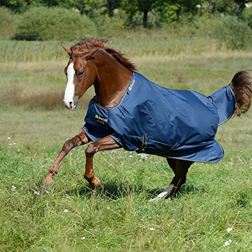 Bucas Irish Turnout Medium 150g Classic - navy/gold, Groesse:165