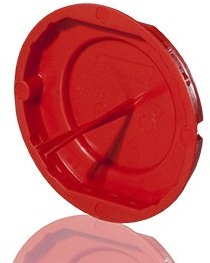 100 Signaldeckel für Schalterdosen Durchmesser 60 mm Kunststoff rot