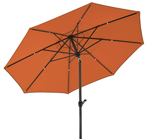 Schneider Sonnenschirm Adria, terracotta, 300 cm rund, Gestell Alu/Stahl, Bespannung Polyester, 7 kg