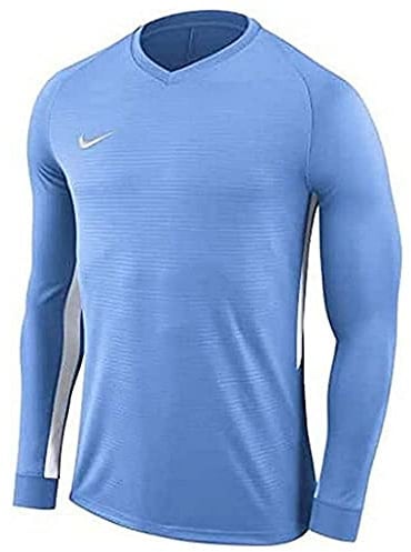Nike Herren Dry Tiempo Premier Football Jersey Long Sleeved T-shirt, Blue (university blue/white/412), S