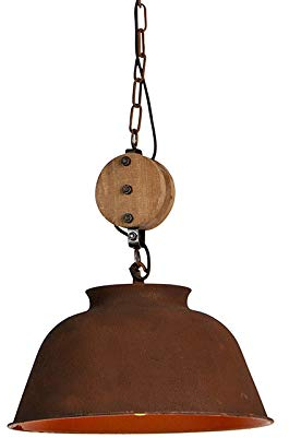 Qazqa - Industrie I Vintage I Industrie I Vintage I Hängelampe I Pendellampe I Pendelleuchte Rost - Bax I Wohnzimmer I Schlafzimmer - Stahl Rund - LED geeignet E27